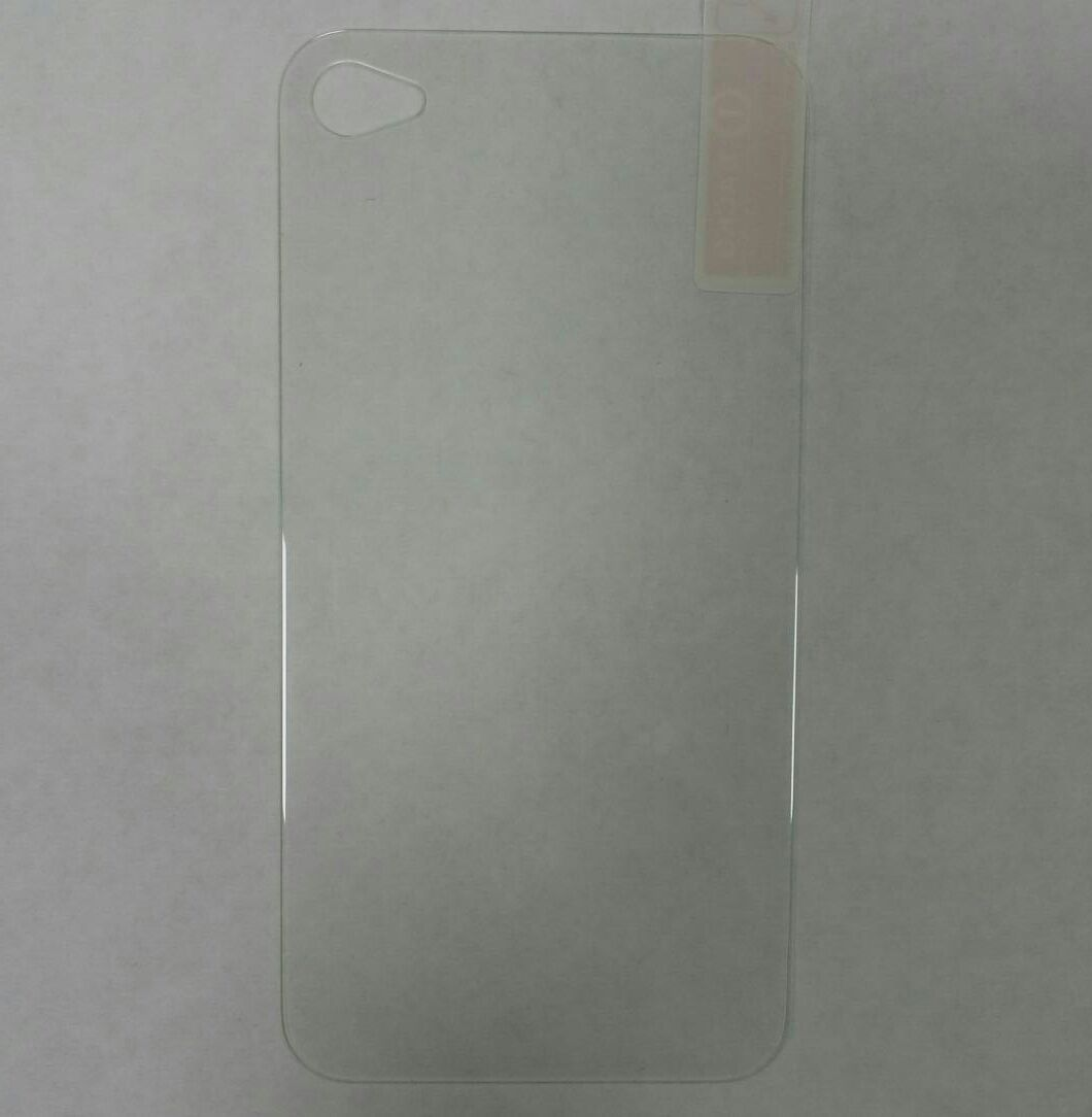 Стекло защитное для iPhone 4/4s прозрачное, заднее.
