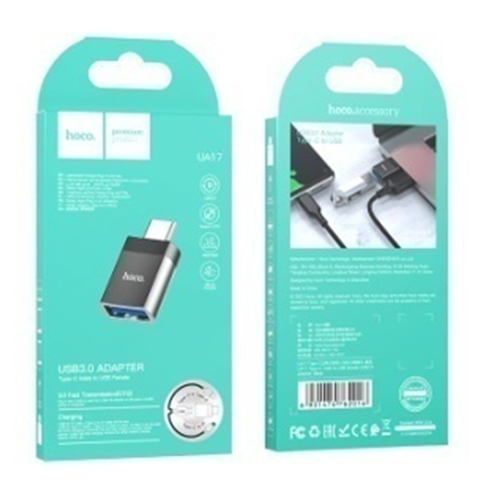 OTG Адаптер Hoco UA17 с USB на Type-C