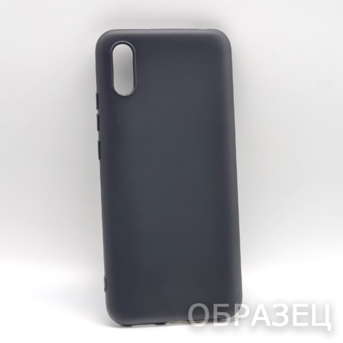 Xiaomi 8. Накладка, силикон, soft touch №2, черный