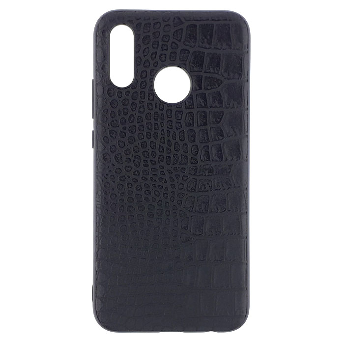 Xiaomi 8 SE. Накладка, силикон, Crocodile Leather, черный