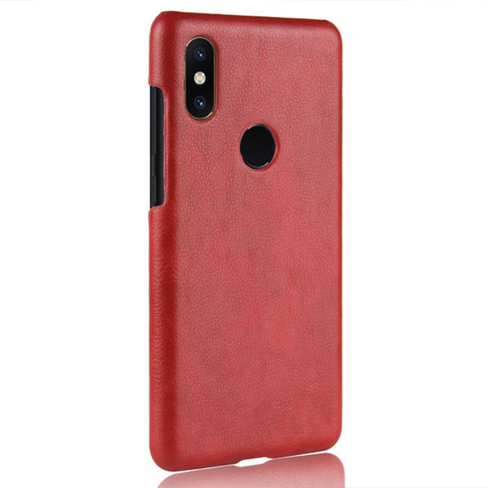 Xiaomi Redmi S2. Накладка, экокожа, красный