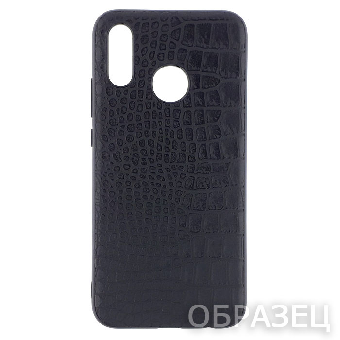 Samsung Note 9. Накладка, силикон, Crocodile Leather, черный