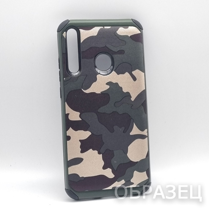 Samsung Note 9. Накладка, противоударный, камуфляж, темно-зеленый