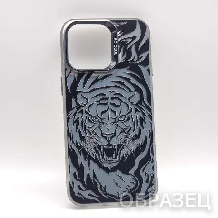 iPhone XS Max. Накладка, So cool, Тигр, черно-белый