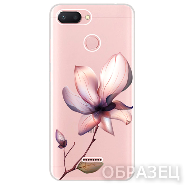 Huawei Nova 3i. Накладка, силикон, Simple Print, Flower