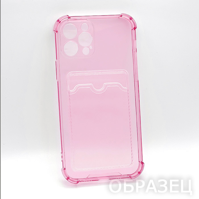 Samsung S10e, Накладка, Armor TPU Card, светло-розовый прозрачный