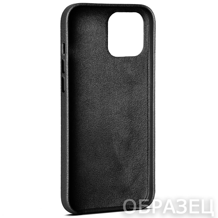 Samsung S10e, Накладка, Leather Case, черный