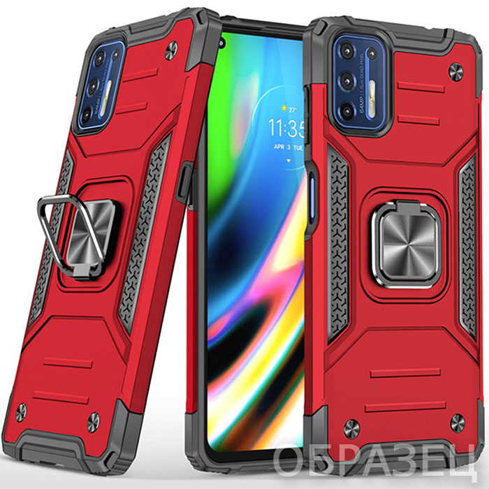 Samsung S10 Plus, Накладка, RIC Armor, красный