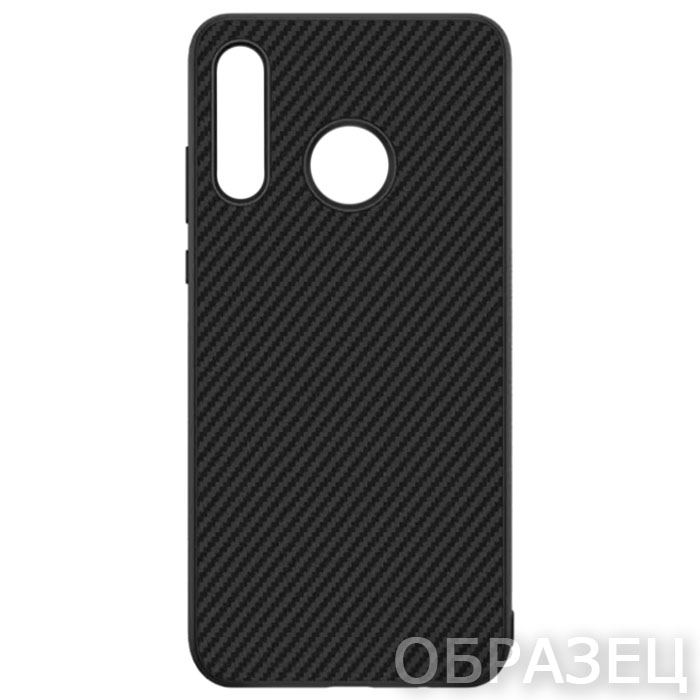 Samsung A70. Накладка, Slim Carbon, черный