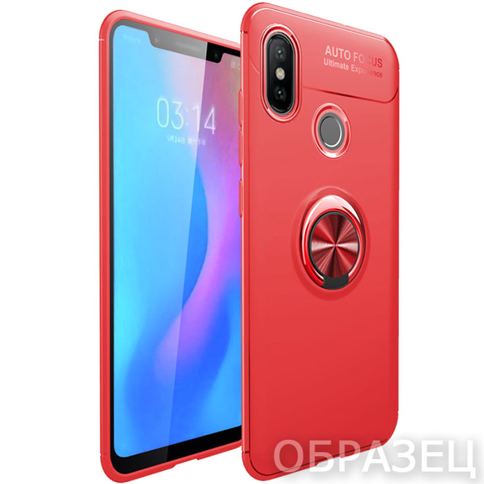 Xiaomi 9. Накладка, силикон, Ultimate Experience Ring, красный