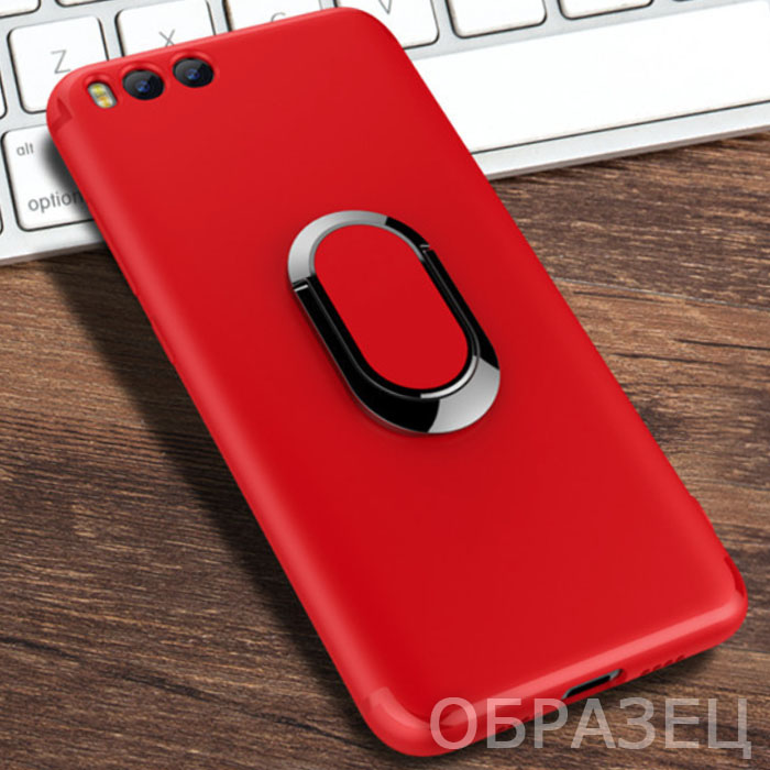 Xiaomi 9. Накладка, Simple Ring, красный