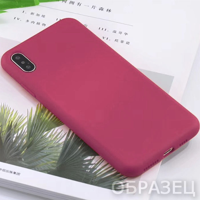 Xiaomi 9. Накладка, Silicone Cover, бордовый 