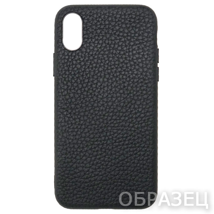 Samsung Note 10. Накладка, Simply Leather, черный