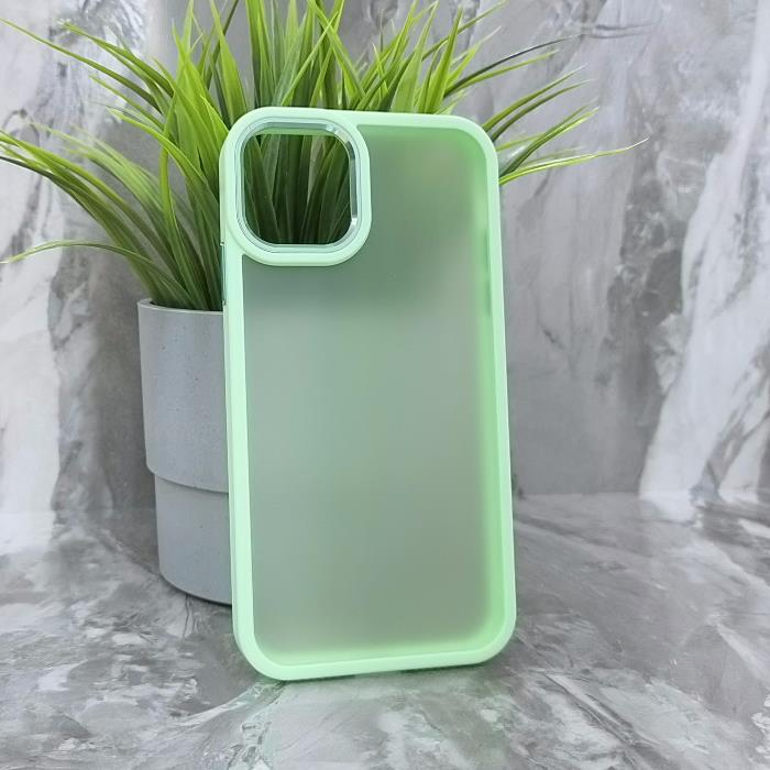 iPhone 11. Накладка, BST Rock Matte Camera Edge, светло-зеленый