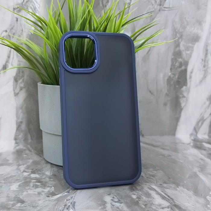 iPhone 11. Накладка, BST Rock Matte Camera Edge, темно-синий