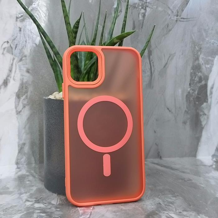 iPhone 11. Накладка, Simple Matte Mag, тип 2, оранжевый