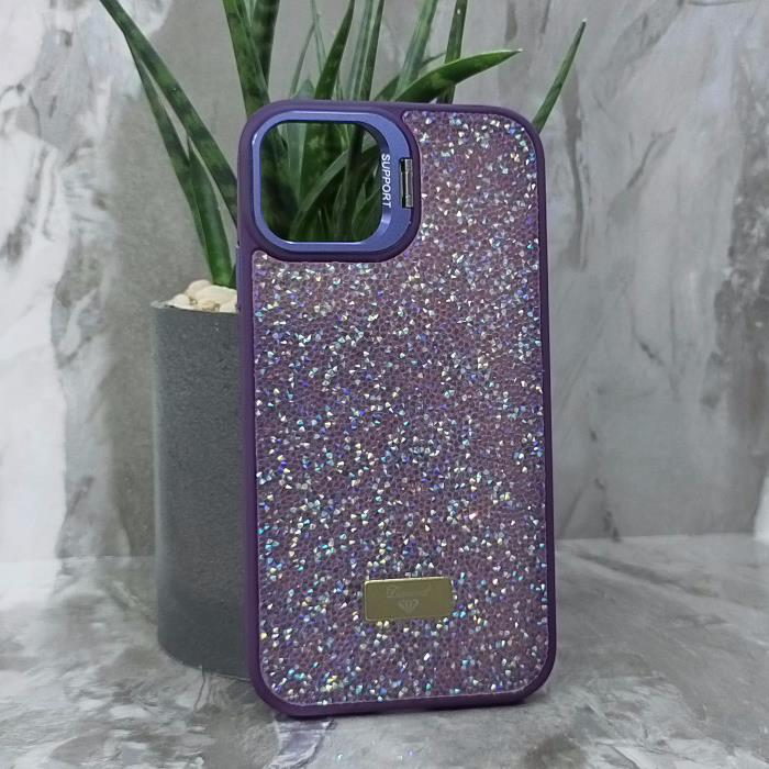 iPhone 11. Накладка, Support Camera Diamond, камера-подставка, фиолетовый