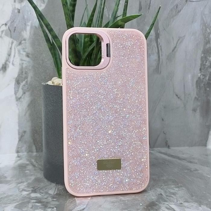 iPhone 11. Накладка, Support Camera Diamond, камера-подставка, розовый