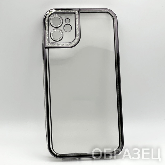 iPhone 11 Pro. Накладка, Glam Edges, черный
