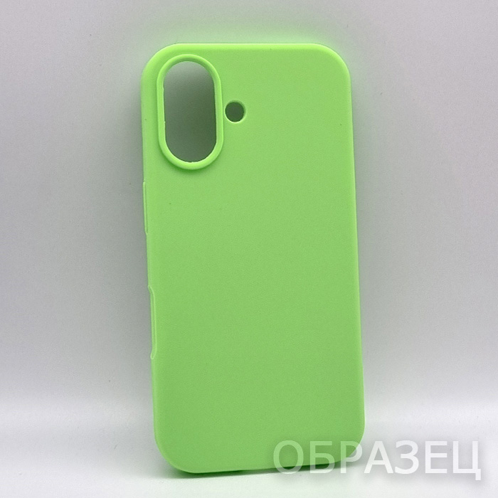 iPhone 11 Pro Max. Накладка, Silicone (без лого), светло-зеленый