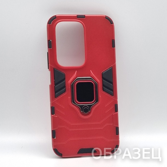 Realme 3. Накладка, противоударный, тип 3, красный