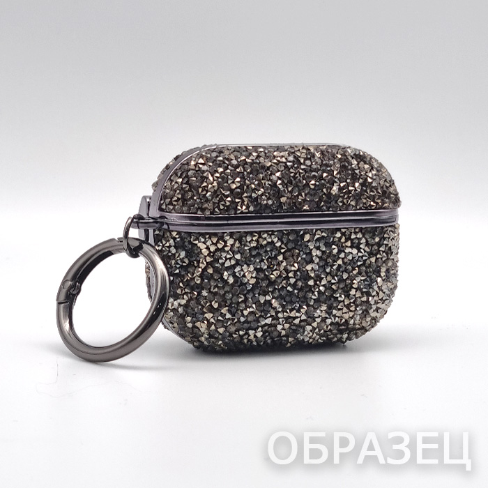 Чехол для AirPods Pro/Pro 2, Many Diamonds, пластик, темный
