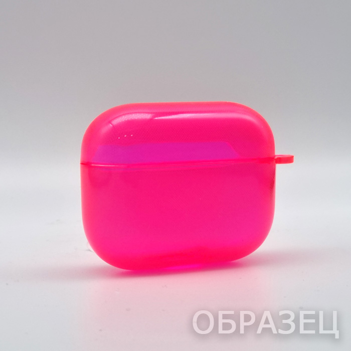 Чехол для AirPods Pro/Pro 2, Силикон, самый яркий розовый