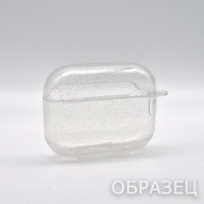 Чехол для AirPods Pro/Pro 2, Simple Shine, блестки, прозрачный