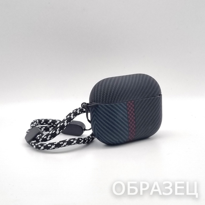Чехол для AirPods Pro/Pro 2, силикон, Luxo, карбон №2