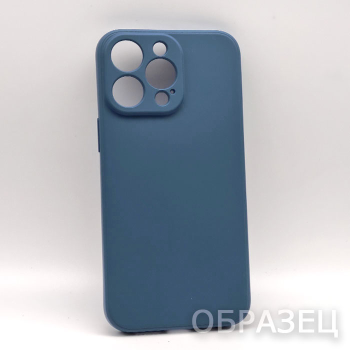 Samsung A51. Накладка, Silicone Case Lite, темно-синий