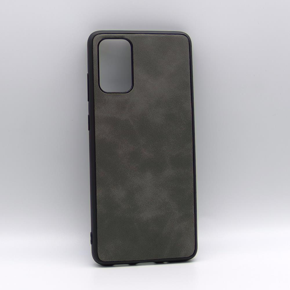 Samsung S20 Plus. Накладка, Tiske PU Leather, серый