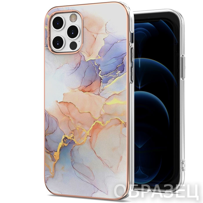 Samsung S20 Plus. Накладка, New IMD, мрамор светлый