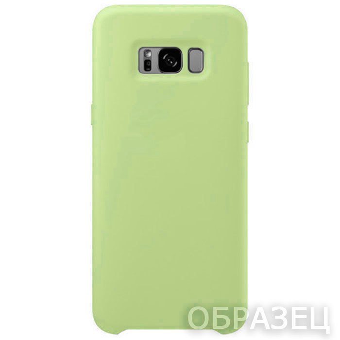 Samsung Note 10 Lite. Накладка, Silicone Cover, зеленый