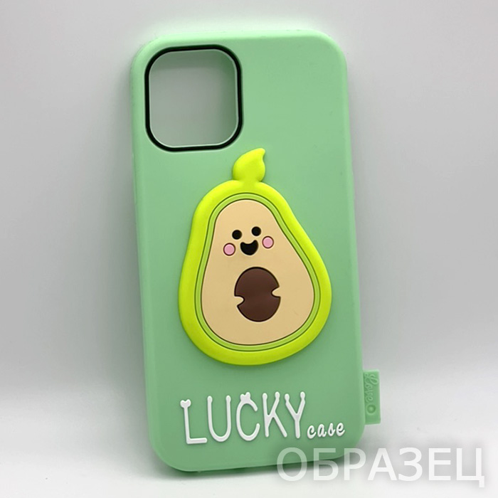 Huawei P40 Lite E/9C/Y7P. Накладка, Lucky Case, Авокадо, светло-зеленый