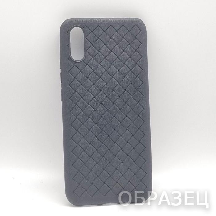 Samsung A11/M11. Накладка, силикон, Plexus Leather, черный