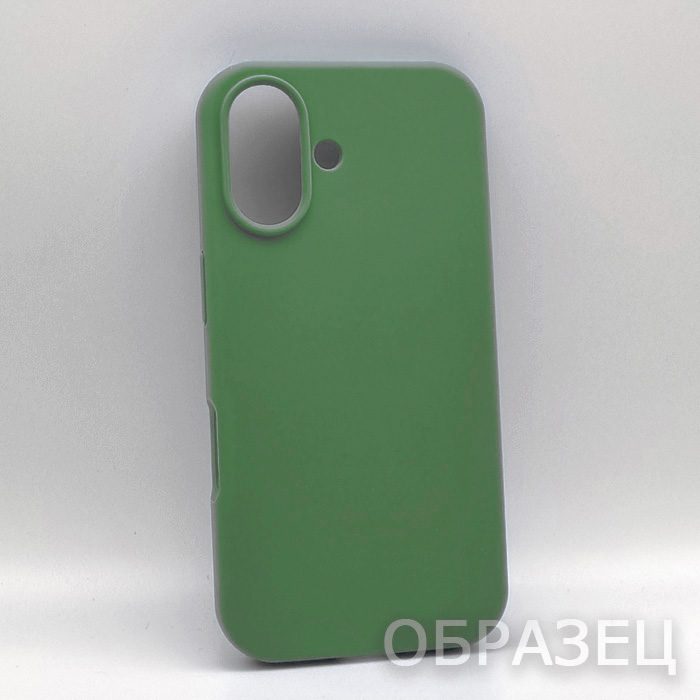 iPhone 12/12 Pro. Накладка, Silicone (без лого), хаки