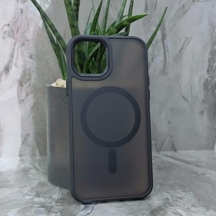 iPhone 12/12 Pro. Накладка, Simple Matte Mag, тип 2, черный