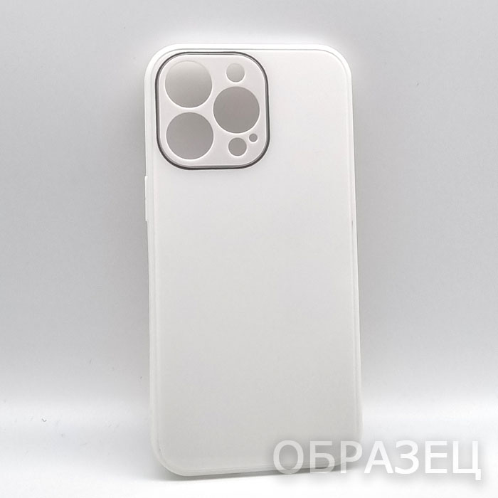 iPhone 12 Pro Max. Накладка, Glass Case, белый