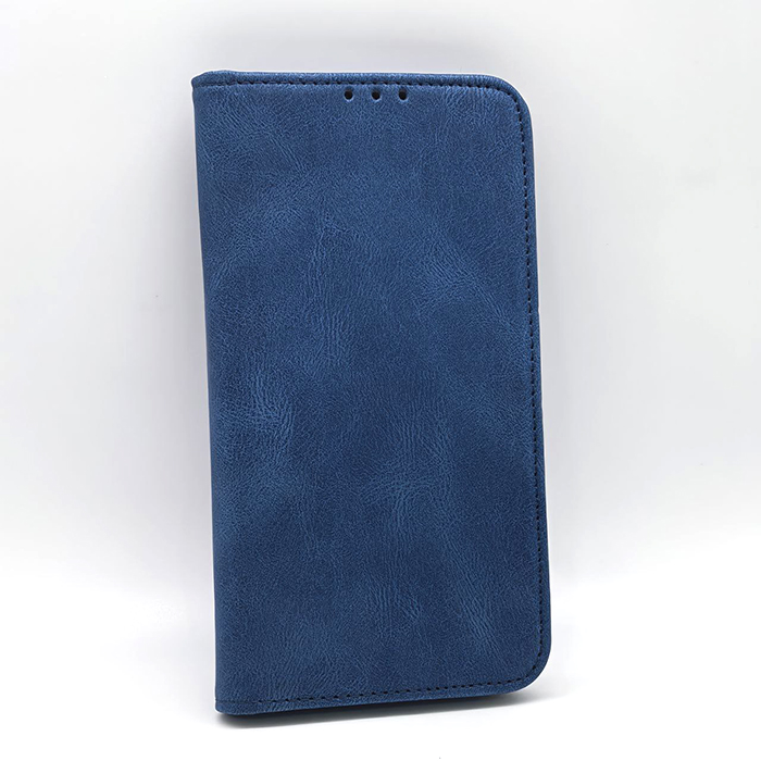 iPhone 12 Pro Max. Книжка, Simply Leather, синий