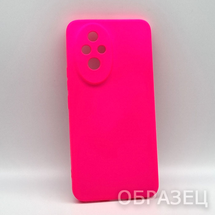 Samsung A12/M12. Накладка, Silicone Case Lite, ярко-розовый