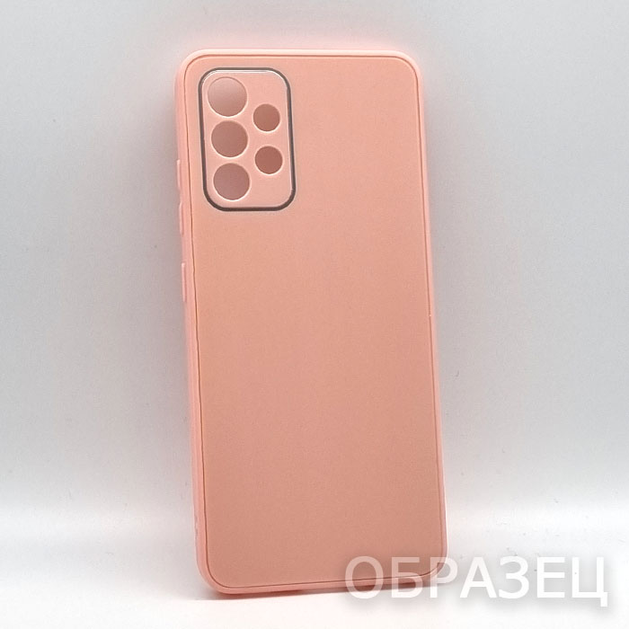 Samsung A32. Накладка, Matte Glass, пластик, светло-розовый