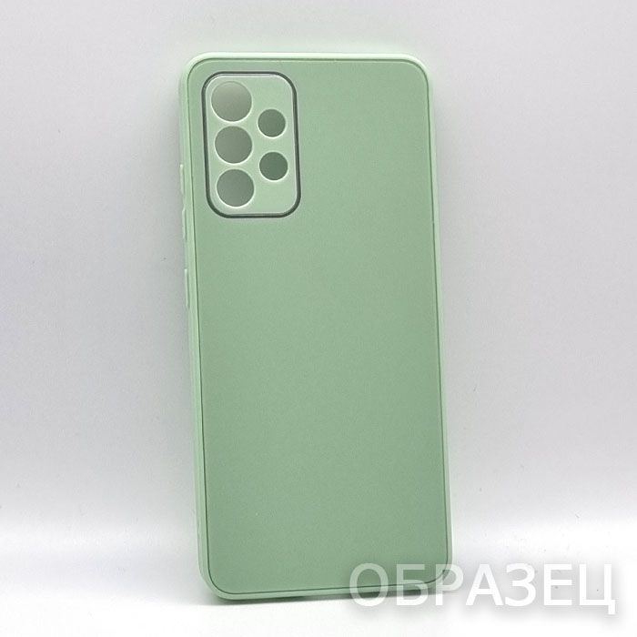 Samsung A32. Накладка, Matte Glass, пластик, светло-зеленый