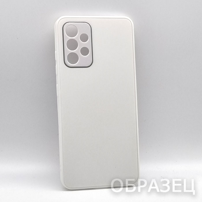Samsung A32. Накладка, Matte Glass, пластик, белый