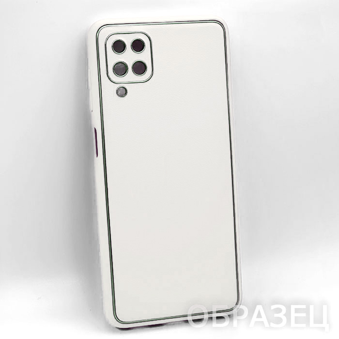 Samsung A32. Накладка, Luxury Leather, белый