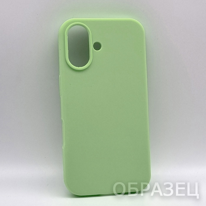 Realme C21. Накладка, Silicone Cover, оливковый