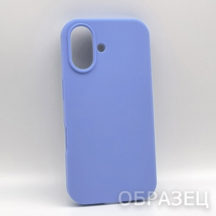 Realme C21. Накладка, Silicone Cover, темно-сиреневый
