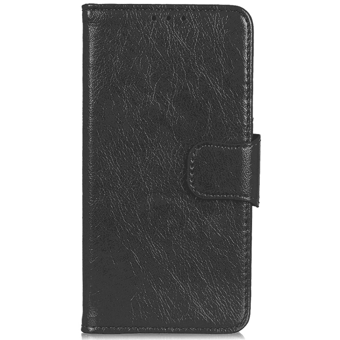 Realme C21. Книжка, Classic Leather, черный