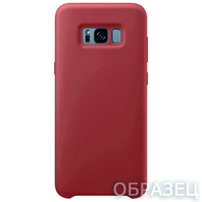 Xiaomi POCO F3. Накладка, Silicone Cover, бордовый