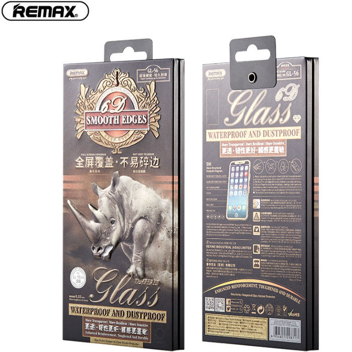 Стекло защитное для iPhone 13/13 Pro/14/16e, Remax Top Matte, матовое, черная рамка