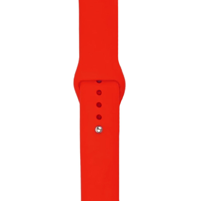 Apple Watch 42/44/45. Ремешок, силиконовый, красный(S)